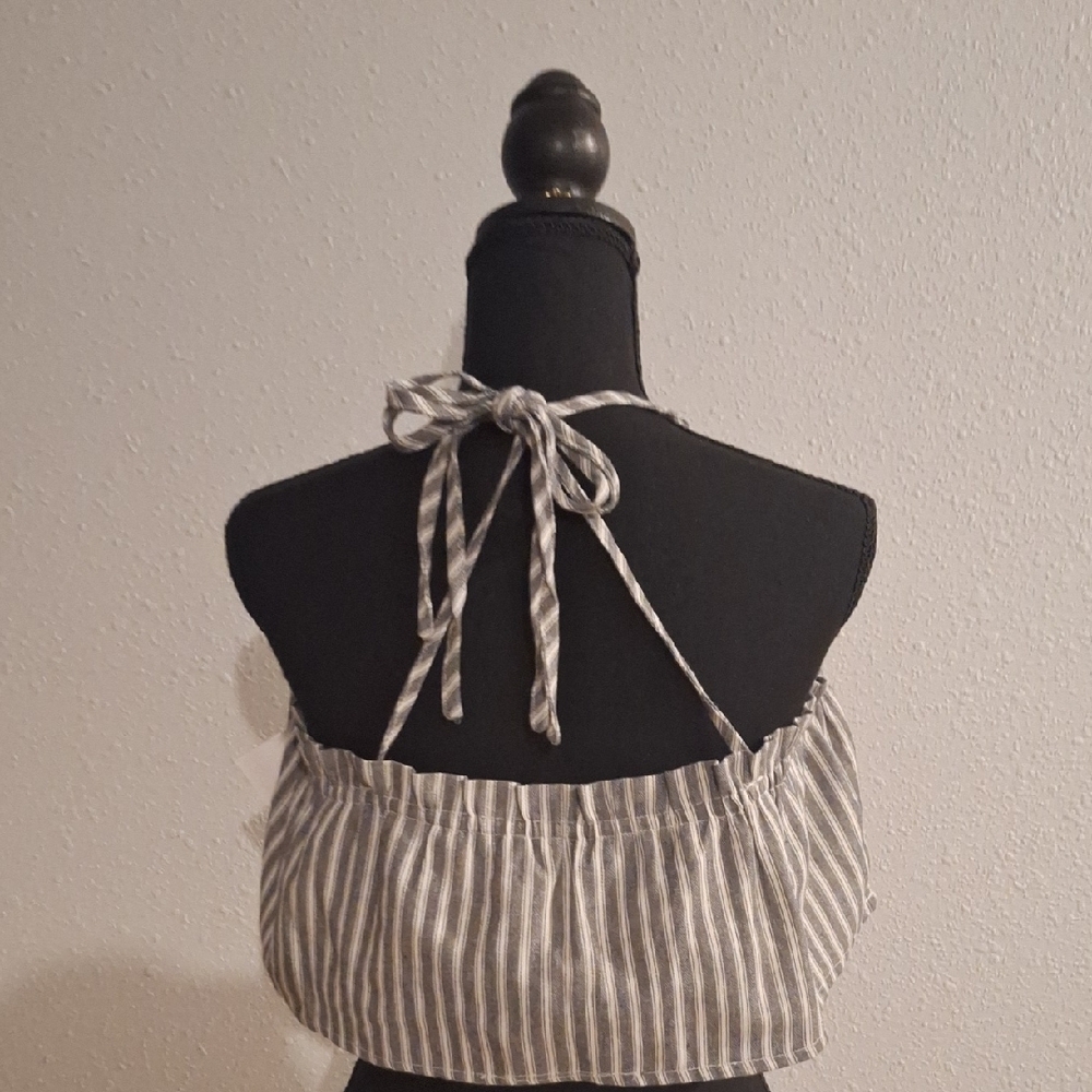 Striped Gray Women's Top - Picture 5 of 10